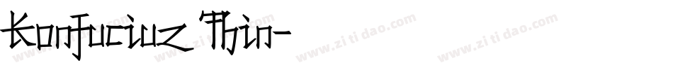 Konfuciuz Thin字体转换